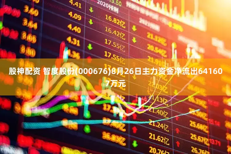 股神配资 智度股份(000676)8月26日主力资金净流出641607万元